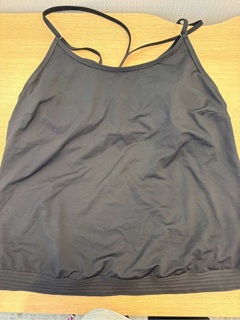 Athleta Black Strappy Tankini Swim Top - Picture 7 of 8